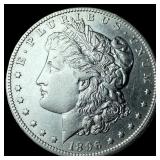 1896-O Silver Morgan Dollar CHOICE AU