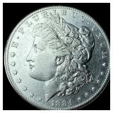 1884-S Morgan Silver Dollar CHOICE AU
