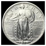 1917 Type 1 Silver Standing Liberty Quarter  CHOI
