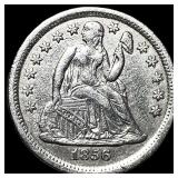 1856 Silver Seated Liberty Dime UNCIRCULATED