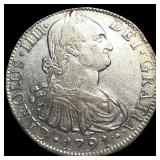 1791-Mo FM Silver 8 Reales NEARLY  UNCIRCULATED