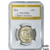 1952 Booker T Half Dollar PGA MS66