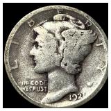 1921-S Silver Mercury Dime LIGHTLY CIRCULATED