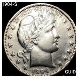 1904-S Barber Half Dollar UNCIRCULATED