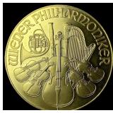 1995 Gold 1 oz Austrian Philharmonic SUPERB GEM BU