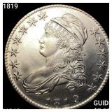 1819 Capped Bust Half Dollar CHOICE BU+