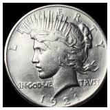 1921 Silver High Relief Peace Dollar CLOSELY  UNC