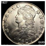 1827 Capped Bust Half Dollar CHOICE BU+