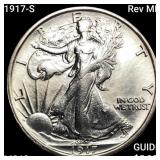 1917-S Rev MM Walking Liberty Half Dollar UNC