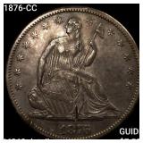 1876-CC Seated Liberty Half Dollar CHOICE BU