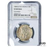 1884-GO Mexico Silver 50 Centavos NGC VF Details