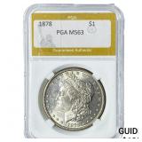 1878 Morgan Silver Dollar PGA MS63