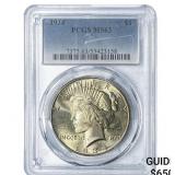 1934 Silver Peace Dollar PCGS MS63