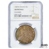 1907-H Straits Settlements Silver 1 Dollar NGC AU