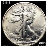 1919-S Walking Liberty Half Dollar CHOICE AU