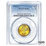 1902-S $5 Gold Half Eagle PCGS MS62