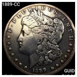 1889-CC Morgan Silver Dollar NEARLY UNCIRCULATED