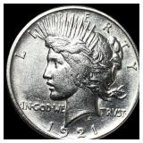 1921 Silver High Relief Peace Dollar  UNCIRCULATE