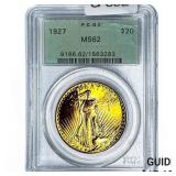 1927 $20 Gold Double Eagle PCGS MS62