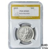 1925 Stone Mountain Half Dollar PGA MS65