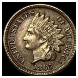 1863 RD Indian Head Cent CLOSELY UNCIRCULATED