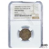 1809/8-SO Colonial Spain Silver Real NGC F Details