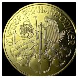2002 1 oz Gold 100 Euro Austrian Philharmonic SUPE