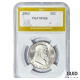 1963 Franklin Half Dollar PGA MS66