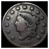 1833 Coronet Head Large Cent LIGHTLY CIRCULATED