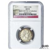 1909-D Barber Quarter NGC AU53