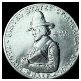1920 Silver Pilgrim Tercentenary Half Dollar UNCIR