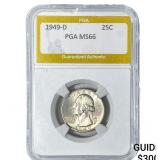 1949-D Washington Silver Quarter PGA MS66