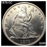 1876-CC Seated Liberty Half Dollar CHOICE BU