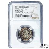 (1911-15) China, Yunan Silver 20 Cents NGC XF Deta