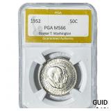 1952 Booker T Half Dollar PGA MS66