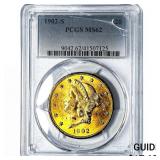 1902-S $20 Gold Double Eagle NPCGS MS62