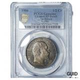 1906 Great Britain Silver Half Crown PCGS XF Detai
