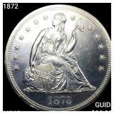 1872 Seated Liberty Dollar CHOICE BU