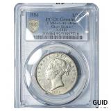 1886 Great Britain Silver Half Crown PCGS AU Detai