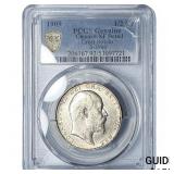 1909 Great Britain Silver Half Crown PCGS XF Detai