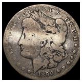 1890-CC Silver Morgan Dollar LIGHTLY  CIRCULATED