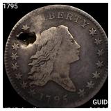 1795 Flowing Hair Half Dollar NEARLY UNCIRCULATED