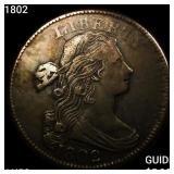1802 Draped Bust Large Cent CLOSELY UNCIRCULATED