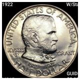 1922 W/Star Grant Half Dollar GEM BU