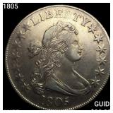 1805 Draped Bust Half Dollar HIGH GRADE+