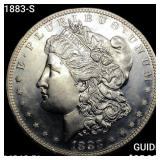 1883-S Morgan Silver Dollar CHOICE BU PL