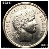 1892-S Barber Dime CHOICE BU+