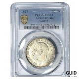 1927 Great Britain Silver Half Crown PCGS MS63