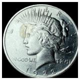 1922 Silver Peace Dollar GEM BU