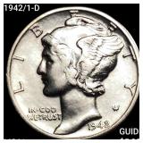 1942/1-D Mercury Dime UNCIRCULATED
